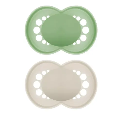 Suzeta ortodontica din silicon MAM Original Mat Unisex (6+ luni), 2 buc.