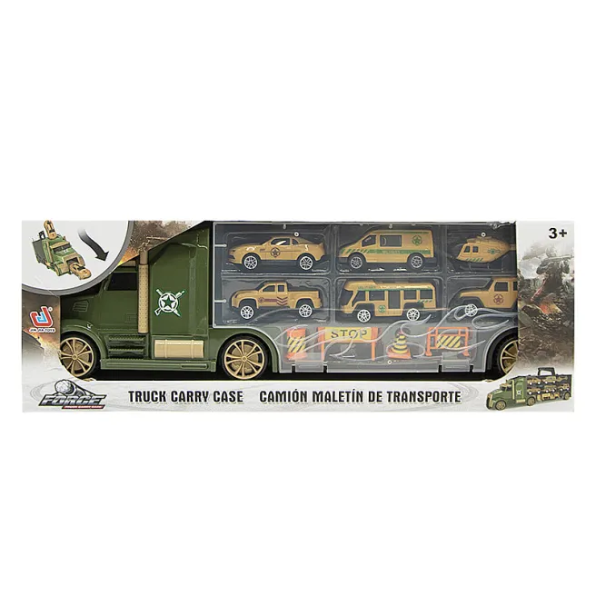 Set de joaca „Transporter Truck” cu mașinuțe, verde, cod 652044