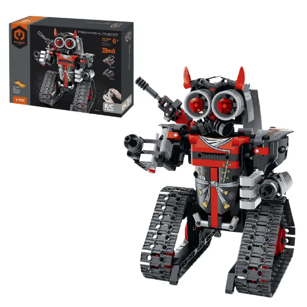 Set de construcție 3 în 1 iM Master Mechanical Master „Robot Roșu”, cu telecomandă, 419 piese