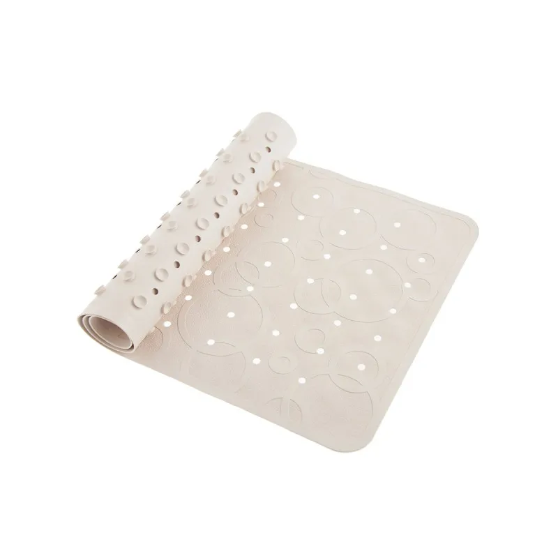 Covor de baie din cauciuc anti-alunecare Roxy Kids 35×76 cm (cu gauri), Alb (BM-M188W)