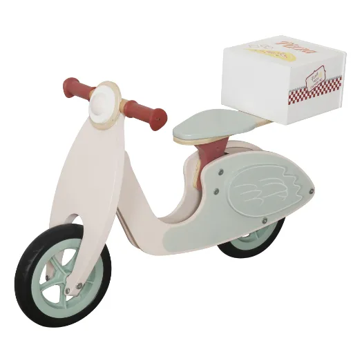 Motocicletă din lemn „Pizza Delivery”, 80×39×54 cm, W16C367