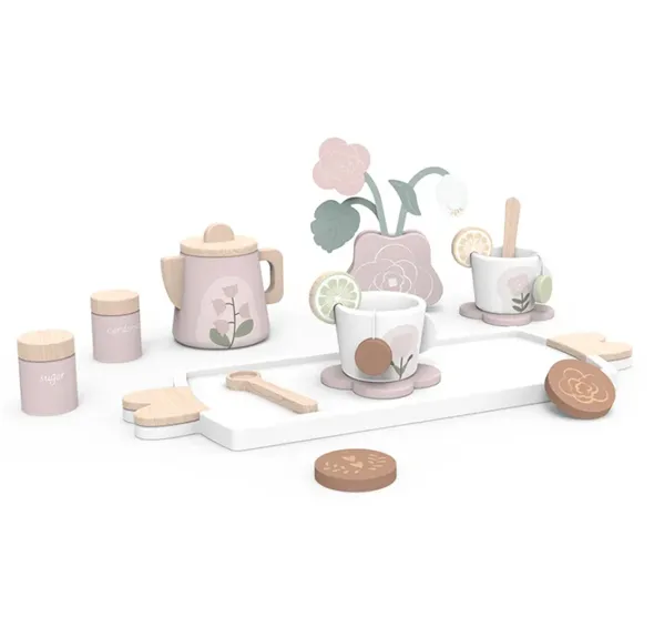 Set de ceai din lemn S10B004