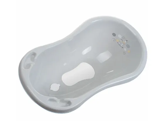 Cadita Maltex Anti-Slip Zebra Grey cu scurgere, 84 cm