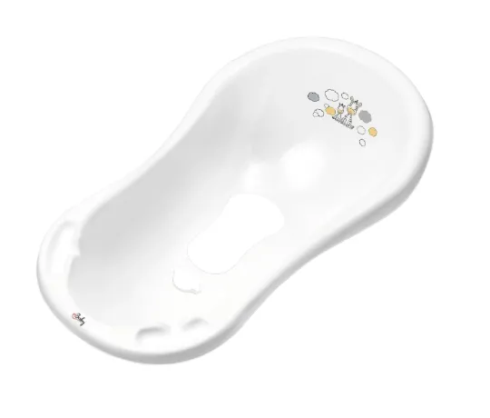 Cadita Maltex Anti-Slip Zebra White cu scurgere, 84 cm