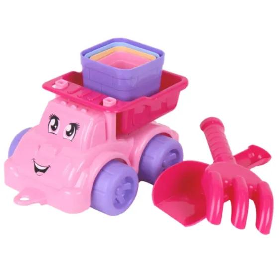 Set pentru nisip cu mașinuță și accesorii, Technok (07051) Set pentru nisip cu mașinuță și accesorii, Technok (07051)