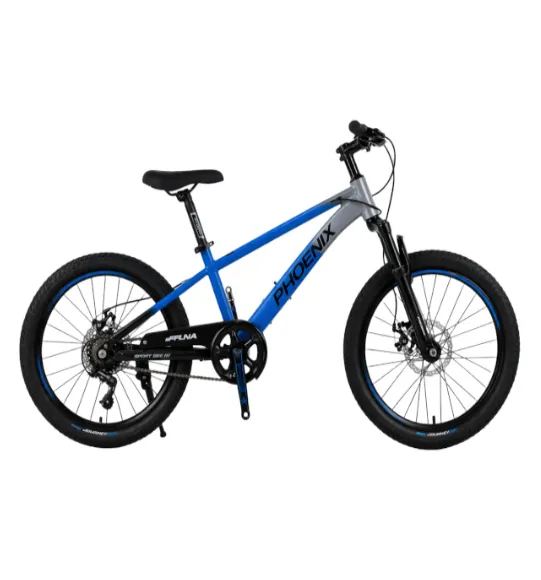 Bicicletă pentru copii cu două roți, 18 inch, albastru-gri-negru, cod 2364D