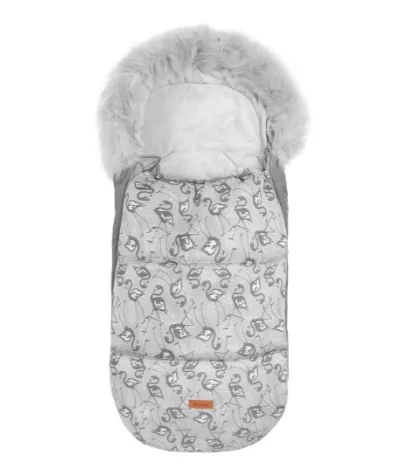 Husa de iarna pentru carucior Sensillo Olaf Romper Flamingos 100x45 cm