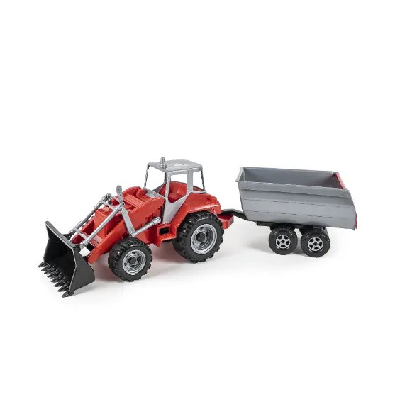 Tractor cu cupă și remorcă pentru copii, 3 culori, Orion (242) Tractor cu cupă și remorcă pentru copii, 3 culori, Orion (242)