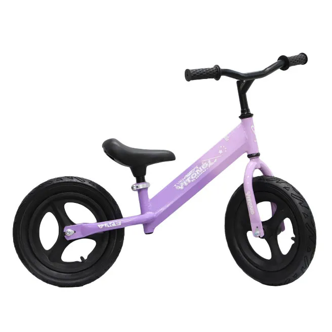 Bicicletă fără pedale cu ghidon negru, violet, cod 1189D