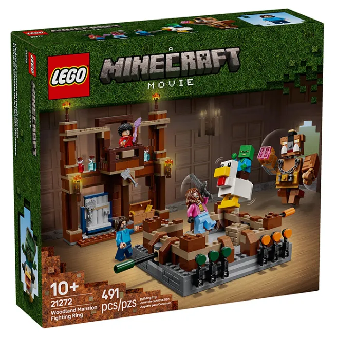 Constructor LEGO Minecraft Inel de luptă Woodland Mansion, art. 21272