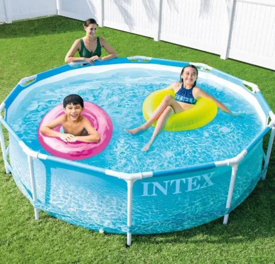 Piscină cu cadru metalic Metal Frame Beachside 305×76 cm, 4485 L, cu pompă de filtrare 1250 L/h, Intex (28208) Piscină cu cadru metalic Metal Frame Beachside 305×76 cm, 4485 L, cu pompă de filtrare 1250 L/h, Intex (28208)