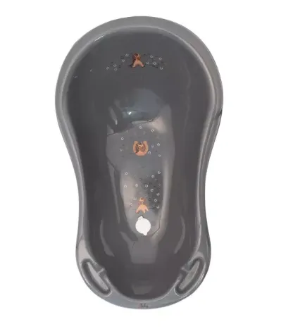 Cădiță Maltex Anti-Slip Grey cu scurgere , 84 cm