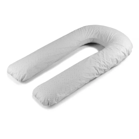 Față de pernă pentru gravide U PM Buline Gri