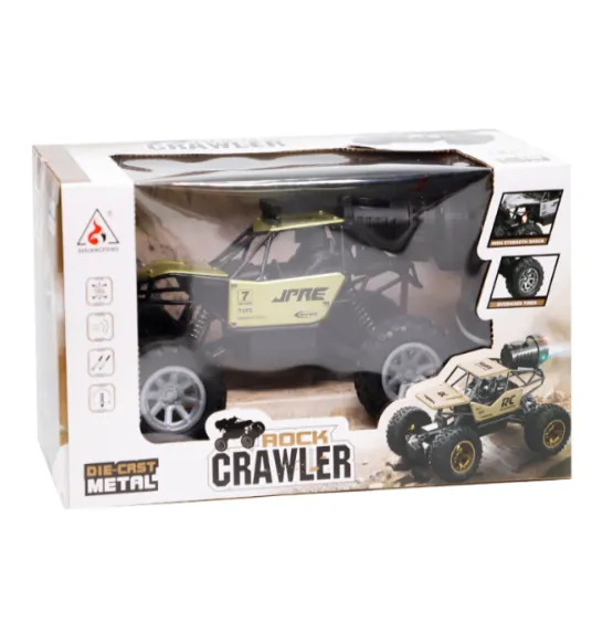 Mașină „Rock Crawler” cu t/c (lumină, spray), aurie, cod 782032