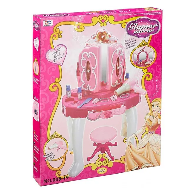 Măsuţă de înfrumuseţare cu scăunel, cod 10005