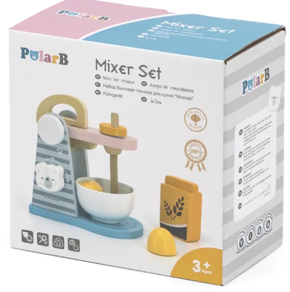 Set de joaca din lemn „Mixer”, 4 piese Set de joaca din lemn „Mixer”, 4 piese