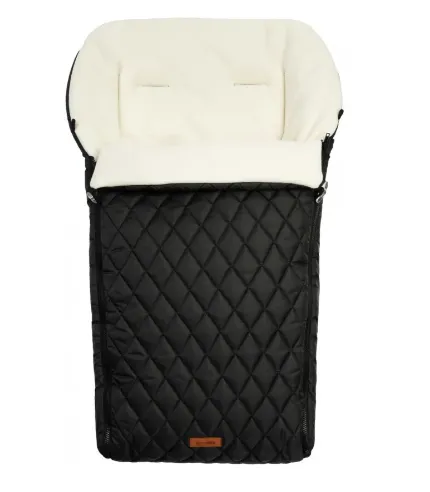 Husa de iarna pentru carucior Sensillo Quilted Polar Romper Black 95x40 cm