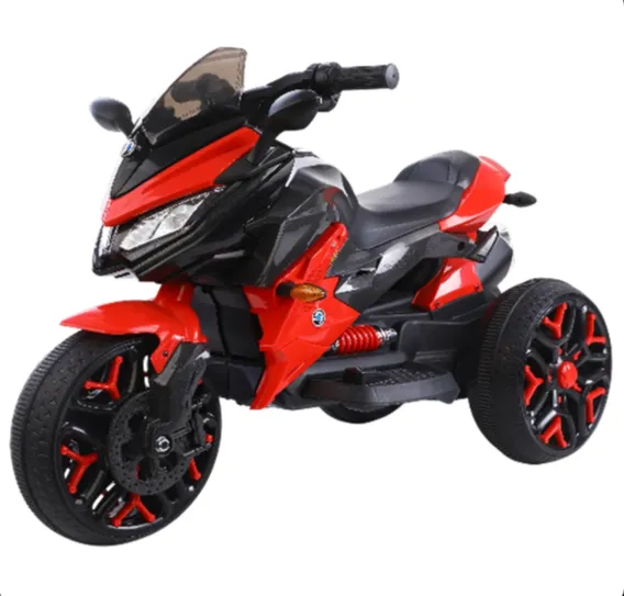 Motocicletă electrică pentru copii cu telecomandă, roșie (56788)