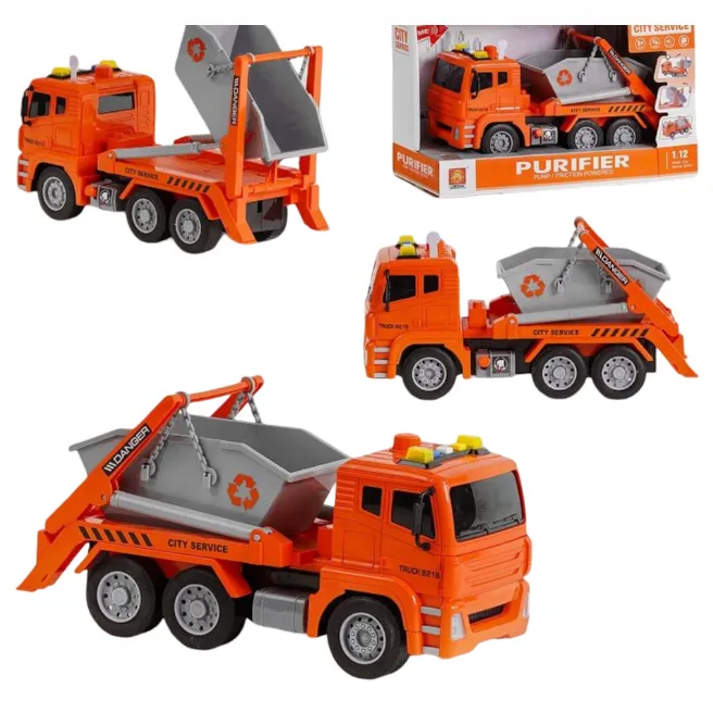 Camion cu fricțiune 1:12 (cu lumină, sunet), cod 1761D Camion cu fricțiune 1:12 (cu lumină, sunet), cod 1761D