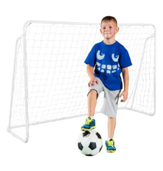 Poartă de fotbal metalică cu plasă, cod 990109 Poartă de fotbal metalică cu plasă, cod 990109