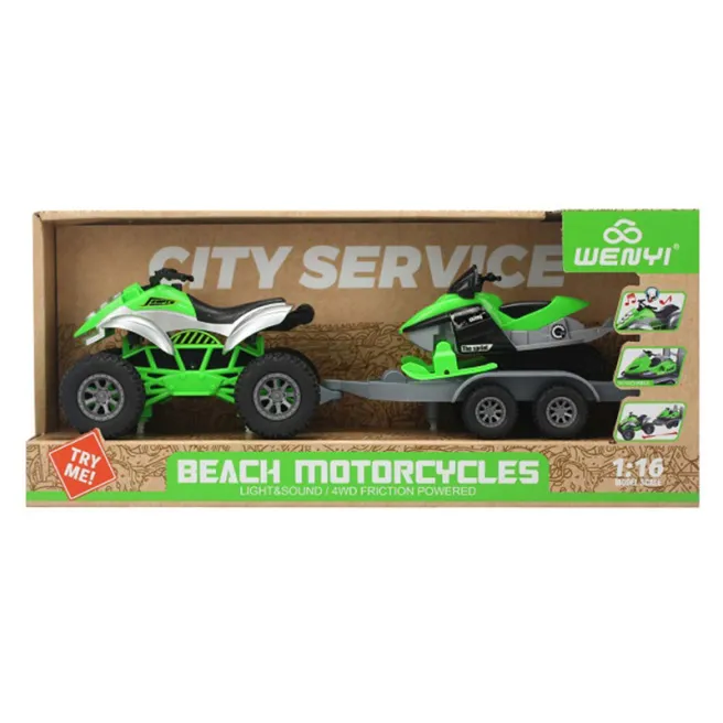 WY ATV 1:16 (lumină, sunet), verde, cod 57919