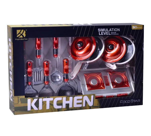 Set de joacă cu ustensile de bucătărie și aragaz 8213