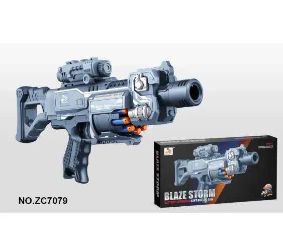 Pistol pe baterii cu gloante moi