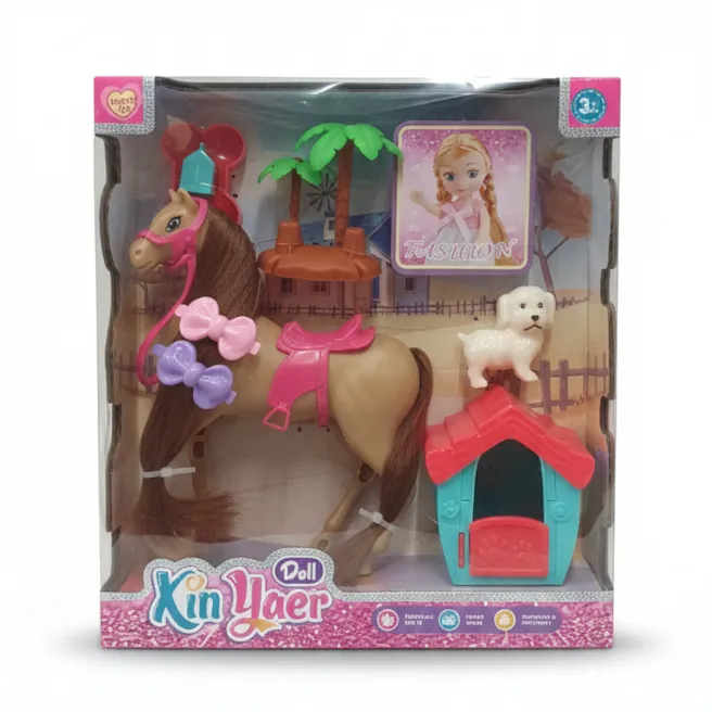 Set Cal cu câine și accesorii, cod 942019