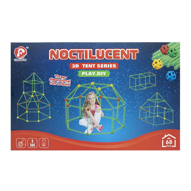 Set pentru creare cort de joacă luminos 68 bucăți, cod 712081