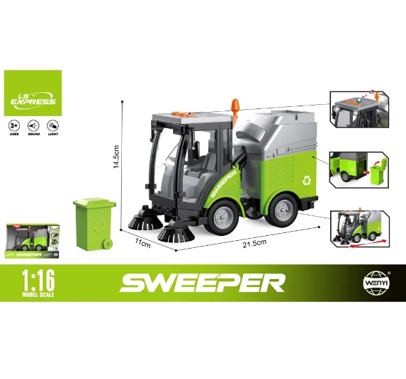 Mașină de curățat strada cu inertie (lumini /sunete) WY680B