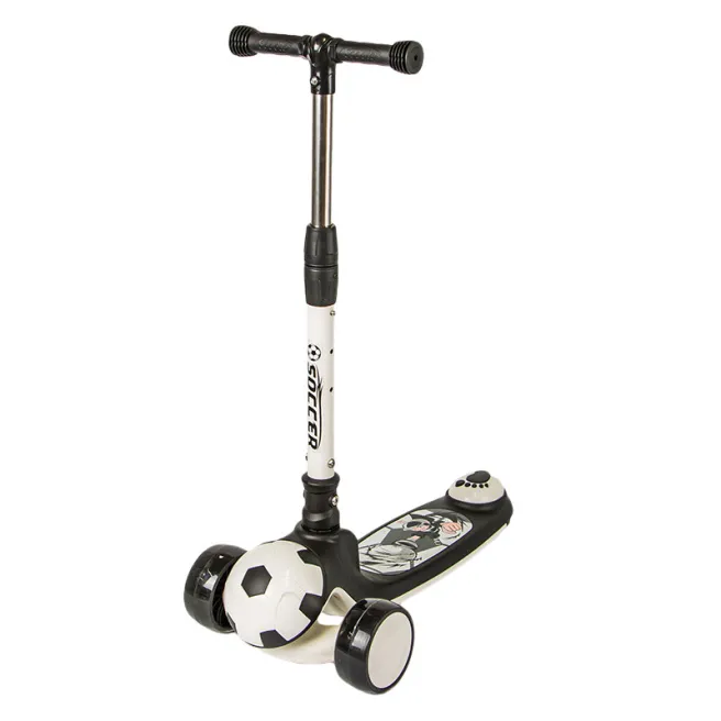 Trotineta pentru copii fotbal 888, neagra,