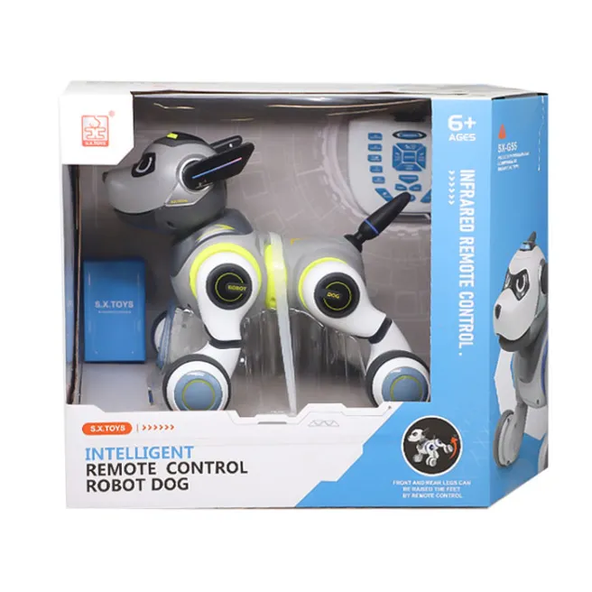 Jucărie câine cu telecomandă, gri, cod 822007