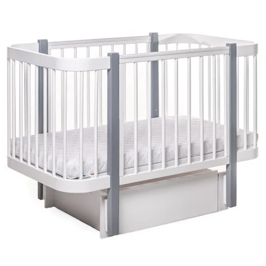 Pătuţ Eucalyptus Karol Plus (DS-902) Alb+Gri