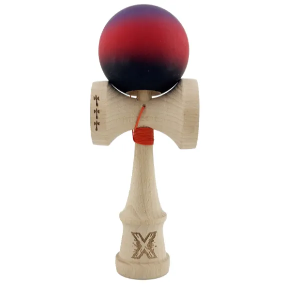 „Kendama X Original”, Profesionala, Flippy, Rulment Metalic, Ața 55 cm, Cupe Mari, 7 х 6 х 18 cm, gradient mov-roșu „Kendama X Original”, Profesionala, Flippy, Rulment Metalic, Ața 55 cm, Cupe Mari, 7 х 6 х 18 cm, gradient mov-roșu