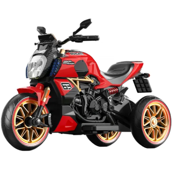 Motocicletă electrică pentru copii, roșie (67827)