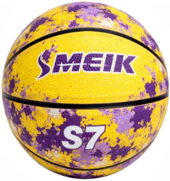 Minge de baschet Size 7 High-Foam Rubberl, galben, cod 2164D