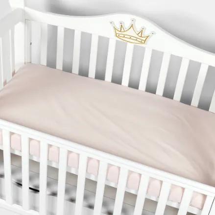 Cearșaf de pat pe elastic PernaMea Roz, 120x60 cm