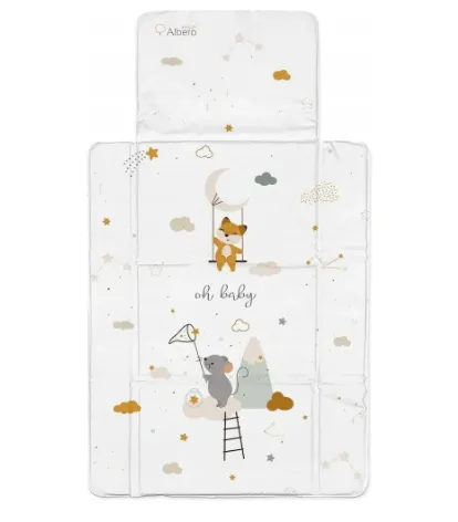 Saltea de infasat portabila Albero Mio Mouse, 77x44 cm