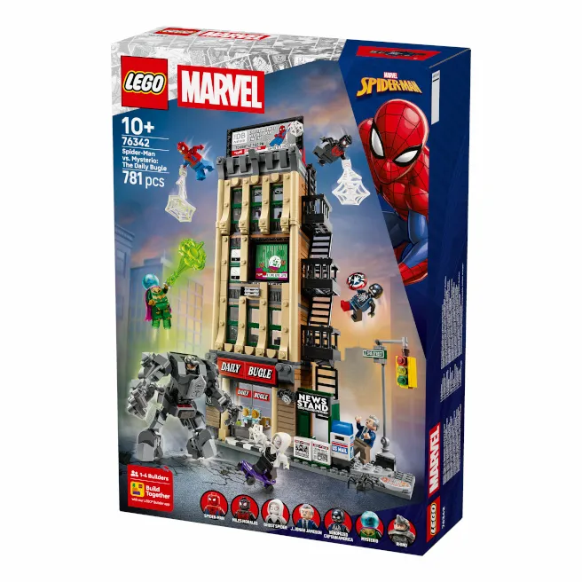 Constructor LEGO Marvel Spider-Man vs. Mysterio: The Daily Bugle, art. 76342