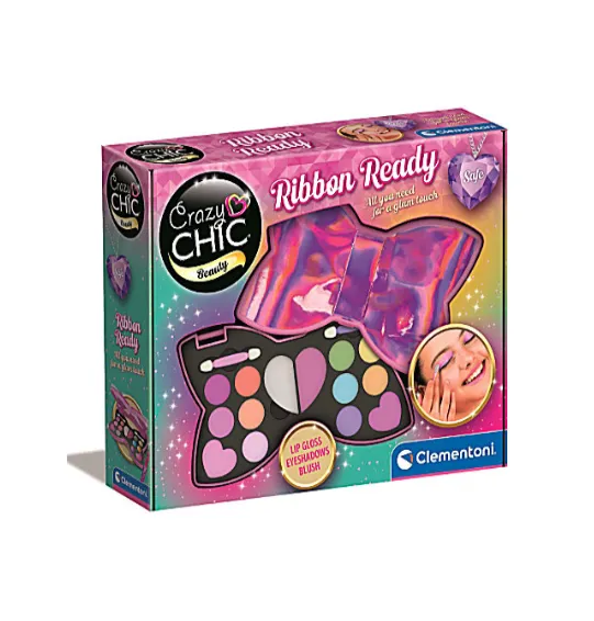 Clementoni Crazy Chic Ribbon Ready Set pentru machiaj (18262)