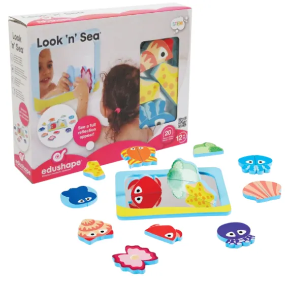 Set cu oglindă și creaturi marine – Distracție în baie