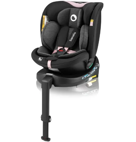 Scaun auto 40-150 cm (i-Size) Isofix Lionelo Navy Black Pink, rotativ 360