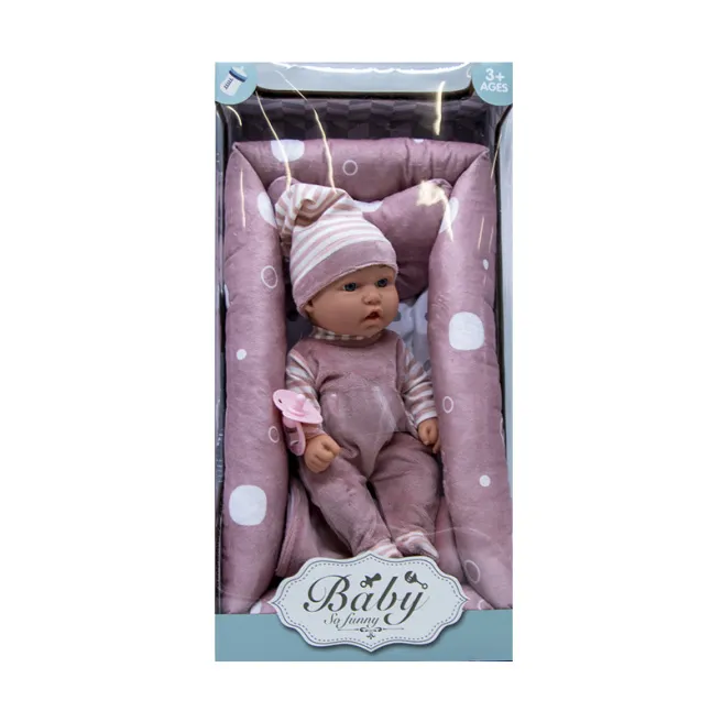 Papusa-bebelus de vinil 30 cm cu accesorii, cod 622040