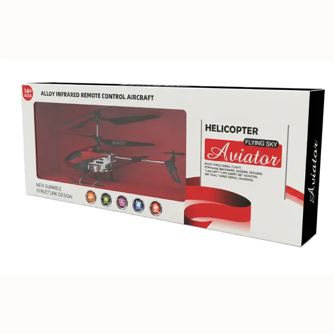 Elicopter cu telecomandă, roșu, cod 1255D