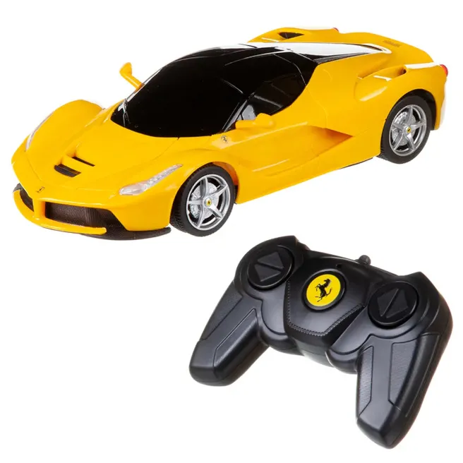 Mașină cu telecomanda RASTAR1:24 Ferrari LaFerrari, galbenă, cod 60580