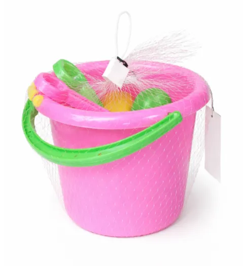 Set de nisip cu găletușă, roz, cod 990153