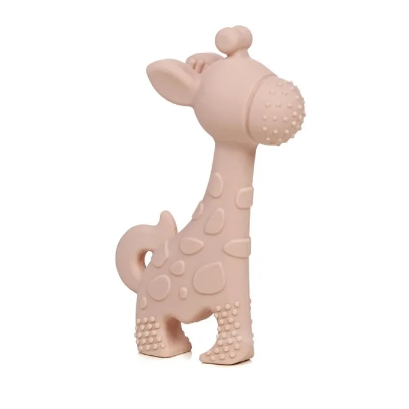 Jucărie din silicon pentru dentiție Jane Girafa (020224 U09) Bej