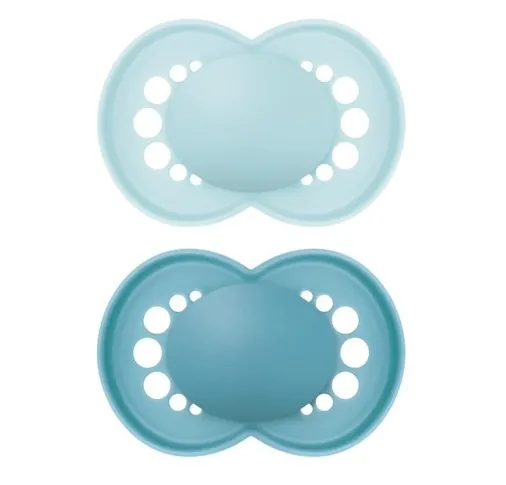 Suzeta ortodontica din silicon MAM Original Mat Boy (16+ luni), 2 buc.