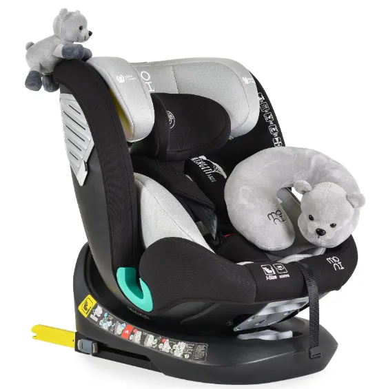 Scaun auto 0-36kg Isofix Moni Serengeti Light Grey, rotativ 360