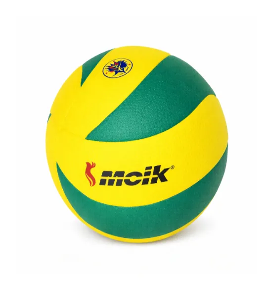 Minge de volei Size 5 PU Leather-Covered, galben-verde, cod 2204D